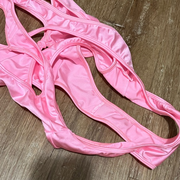 Brand New One Piece Baby Pink Thong Romper - Picture 4 of 5